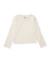T-shirt fille en maille avec détails brillants à l'encolure Blanc 2 - vertbaudet enfant 
