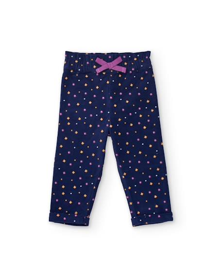 Ensemble pour bébé avec t-shirt en maille et pantalon à pois en tissu plat Blanc 4 - vertbaudet enfant 