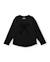 T-shirt pour fille en maille avec nœud décoratif et manches longues Noir 1 - vertbaudet enfant 