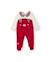 Barboteuse en tricot pour bébé avec visage d'ourson Rouge 1 - vertbaudet enfant 