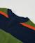 Pull garçon en tricot avec rayures contrastées et tons vifs Bleu 4 - vertbaudet enfant 