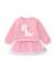 Robe en molleton pour bébé avec motif dinosaure Rose 1 - vertbaudet enfant 