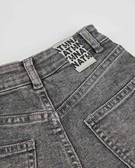 Jean pour fille effet délavé avec strass Gris 5 - vertbaudet enfant 