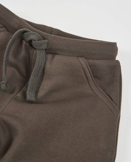 Pantalon en molleton pour garçon avec poches cargo Marron 3 - vertbaudet enfant 