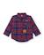 Chemise garçon à carreaux en toile avec écussons décoratifs Bleu 1 - vertbaudet enfant 