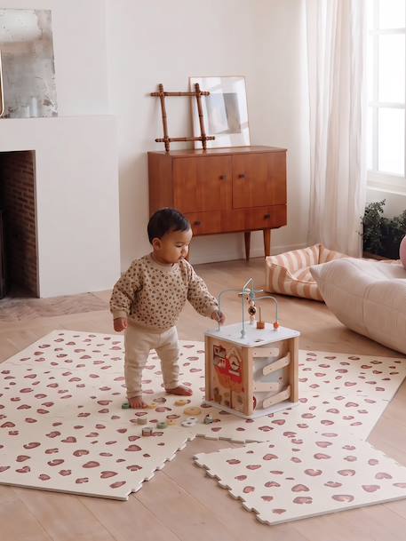 Grand tapis 9 dalles en mousse beige+Cherry+mauve+pois+terrazzo 10 - vertbaudet enfant 