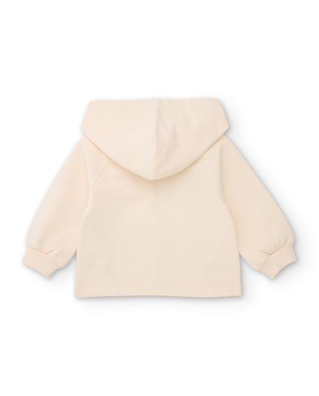 Ensemble fille en molleton avec sweat imprimé et legging assorti Blanc 4 - vertbaudet enfant 