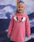 Robe fille en molleton au design fantaisie et toucher doux Rose 1 - vertbaudet enfant 