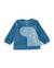 Ensemble bébé en maille avec dinosaure en relief Bleu 2 - vertbaudet enfant 