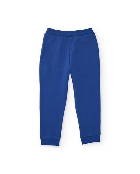 Pantalon en molleton avec taille ajustable et poche latérale pour garçon Bleu 2 - vertbaudet enfant 