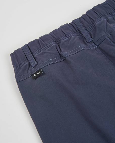 Chino garçon en toile à taille élastique Bleu 4 - vertbaudet enfant 