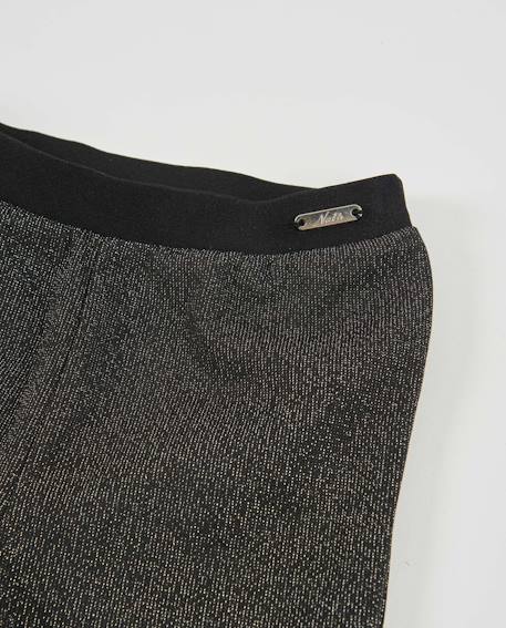 Pantalon fille évasé en tissu brillant Gris 3 - vertbaudet enfant 