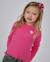 T-shirt fille en jersey à manches longues et volants Rose 1 - vertbaudet enfant 