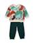 Ensemble garçon en molleton avec sweat motif savane et pantalon assorti Beige 2 - vertbaudet enfant 