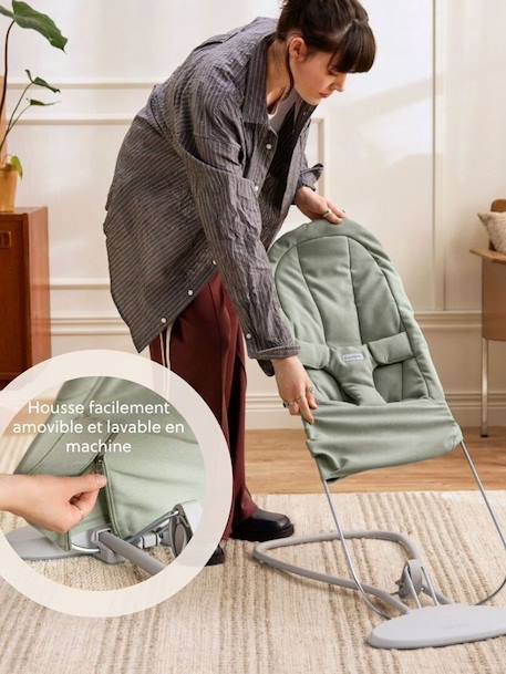 Transat Begin tissu brossé doux sable+vert 11 - vertbaudet enfant 