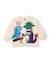 Sweat bébé garçon en molleton chaud à motif dinosaures Blanc 2 - vertbaudet enfant 