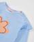 T-shirt fille en jersey avec motif floral central Bleu 3 - vertbaudet enfant 