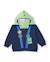 Ensemble en molleton pour garçon avec sweat à capuche imprimé et pantalon assorti Bleu 2 - vertbaudet enfant 