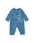 Barboteuse en molleton pour bébé avec motif dinosaure Bleu 1 - vertbaudet enfant 