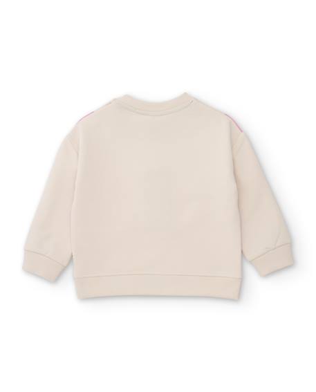 Ensemble fille en molleton avec sweat à cœurs et legging assorti Rose 5 - vertbaudet enfant 