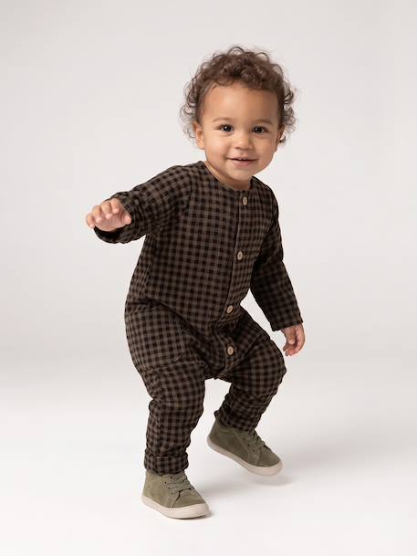 Combinaison longue bébé garçon anthracite 2 - vertbaudet enfant 