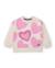 Sweat en molleton bébé fille à motif cœurs texturés Blanc 2 - vertbaudet enfant 
