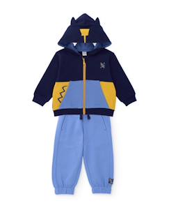 -Ensemble garçon en molleton avec sweat à capuche oreilles et pantalon