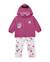 Ensemble fille en molleton avec sweat à capuche et legging assorti Violet 1 - vertbaudet enfant 