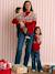 Pull de Noël femme Capsule Famille rouge 3 - vertbaudet enfant 