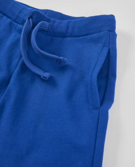 Pantalon de jogging garçon en molleton avec taille élastique Bleu 4 - vertbaudet enfant 