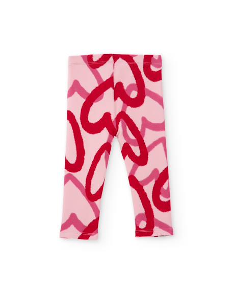Ensemble fille en molleton avec sweat à motif ludique et leggings assortis Rouge 6 - vertbaudet enfant 