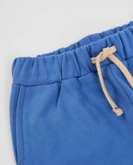 Pantalon de jogging garçon en molleton avec taille élastique Bleu 3 - vertbaudet enfant 