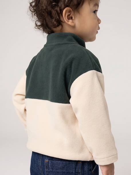 Sweat bébé garçon col montant vert sapin 7 - vertbaudet enfant 