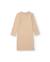 Robe midi de fille en tricot à côtes avec manches longues Beige 2 - vertbaudet enfant 