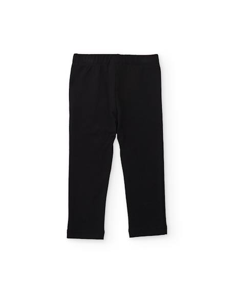Legging fille en jersey stretch taille confortable Noir 2 - vertbaudet enfant 