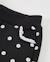 Pantalon fille en molleton avec jambes larges et design floral intégral Noir 5 - vertbaudet enfant 