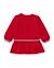 Robe fille en molleton imprimée à volants à la base Rouge 2 - vertbaudet enfant 