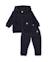 Ensemble en molleton pour garçon avec sweat à capuche et imprimé dinosaures Bleu 1 - vertbaudet enfant 