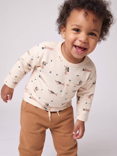 Ensemble T-shirt et pantalon bébé garçon caramel+vert 11 - vertbaudet enfant 