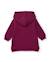 Robe bébé fille en molleton à capuche et imprimé floral Rouge 2 - vertbaudet enfant 