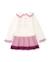 Robe fille à manches longues en tricot avec volants Blanc 2 - vertbaudet enfant 
