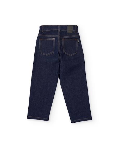 Jean droit pour garçon avec cinq poches Bleu 2 - vertbaudet enfant 