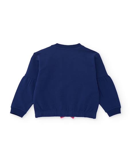 Ensemble fille en molleton avec sweat et legging fleuri Rose 4 - vertbaudet enfant 