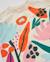T-shirt fille en jersey écru à imprimé floral et volants Blanc 4 - vertbaudet enfant 