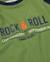 T-shirt garçon en jersey avec imprimé rock et manches contrastées Vert 5 - vertbaudet enfant 