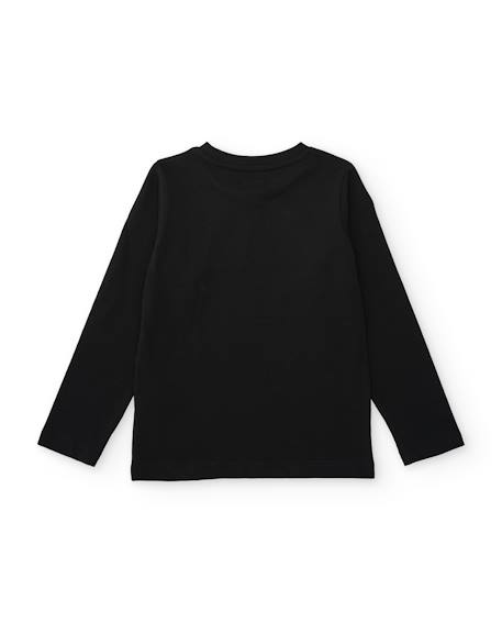 T-shirt en jersey pour garçon avec graphique d'arcade en contraste Noir 2 - vertbaudet enfant 