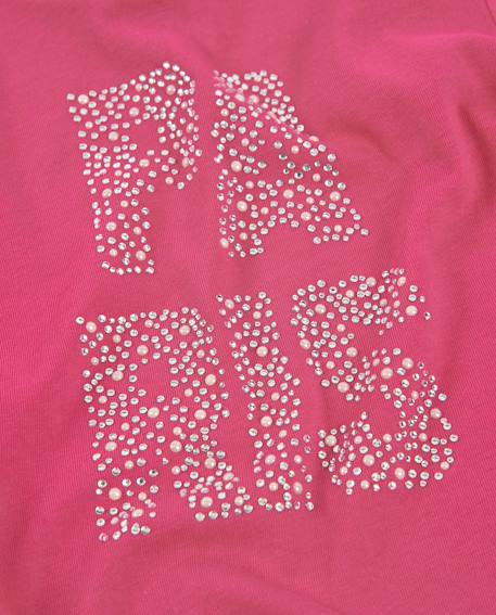 T-shirt fille en maille avec manches longues et imprimé de paris Rose 4 - vertbaudet enfant 