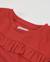 T-shirt pour fille en maille avec volants sur le devant Rouge 3 - vertbaudet enfant 