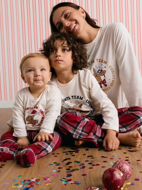 Pyjama garçon Noël Capsule Famille écru 9 - vertbaudet enfant 