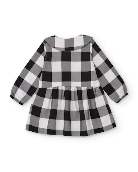 Robe bébé fille à carreaux et col claudine Gris 2 - vertbaudet enfant 